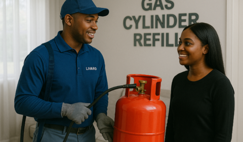 gas refilling service with Livaro